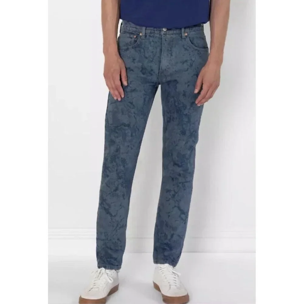 Levis 512 Jeans Mens 32x32 Blue Dragon Snake Wash Slim Fit Tapered Leg Stretch
